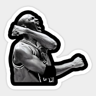 BASKETBALLART -JORDAN BLACK WHITE 10 Sticker